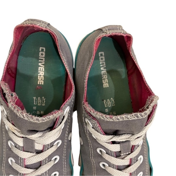 CONVERSE Chuck Taylor All Star Youth Athletic Shoe Girls Size 5 646172F Gray - Picture 5 of 8